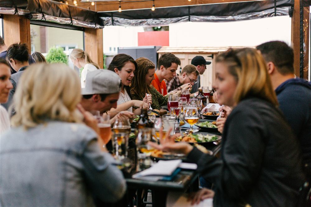 The Restaurant Recovery - busy outdoor dining scene